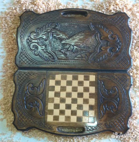 Нарды шахматы ручной работы резные армения