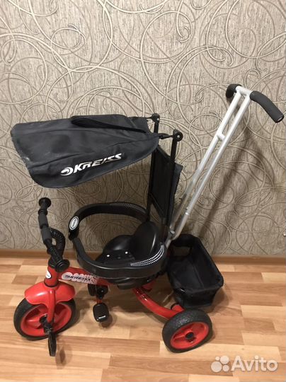 Детский велосипед с родительской ручкой