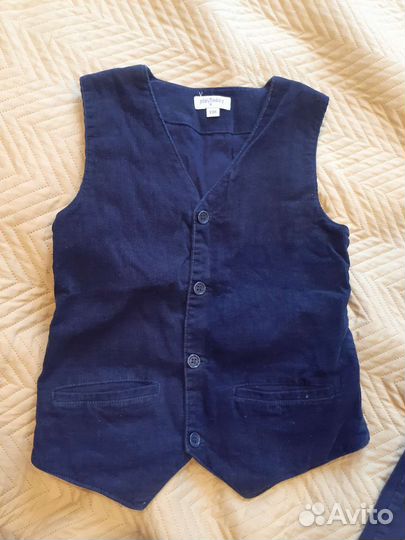 Школьный костюм для мальчика 134 синий