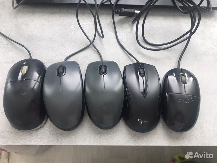 Мышь компьютерная проводная 4 штук