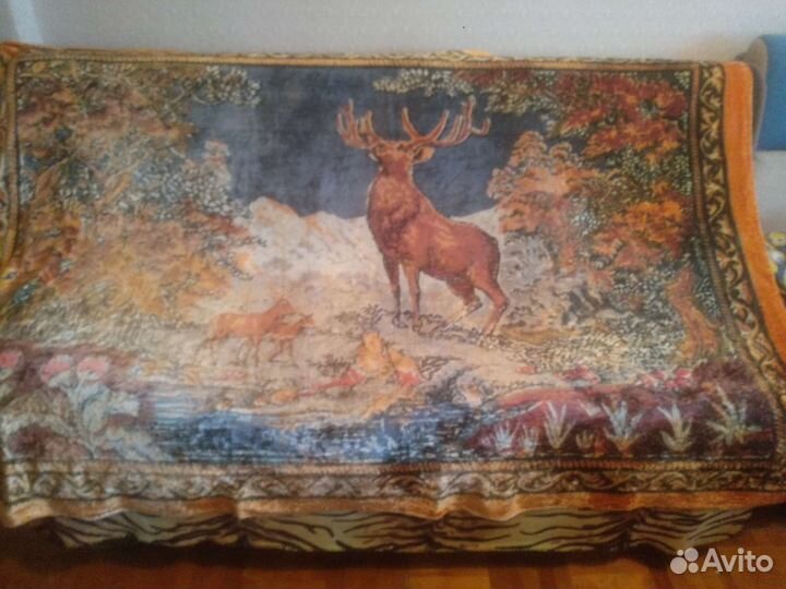 Ковер покрывало плюшевый СССР