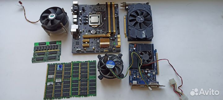 Комплектующие (Мат.Плата, озу, видеокарты, охлад)