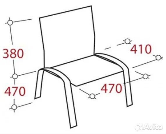 Стул для посетителей без подлокотников на хромиров