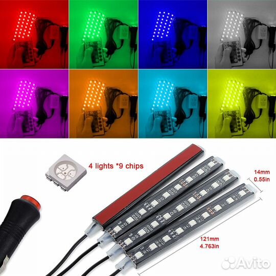 Светодиодная лента RGB для тюнинга автомобиля