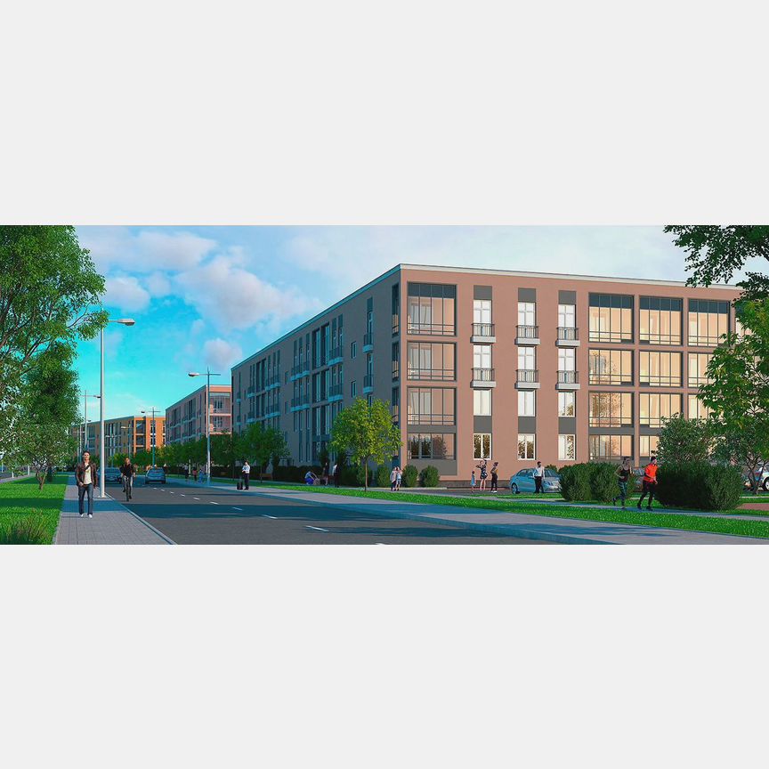 2-к. квартира, 59,4 м², 1/4 эт.