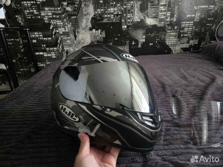 Мотошлем hjc cs15 с двумя визорами