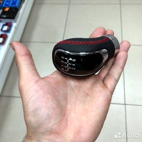 Ручка из экокожи со сменными накладками схем МКПП