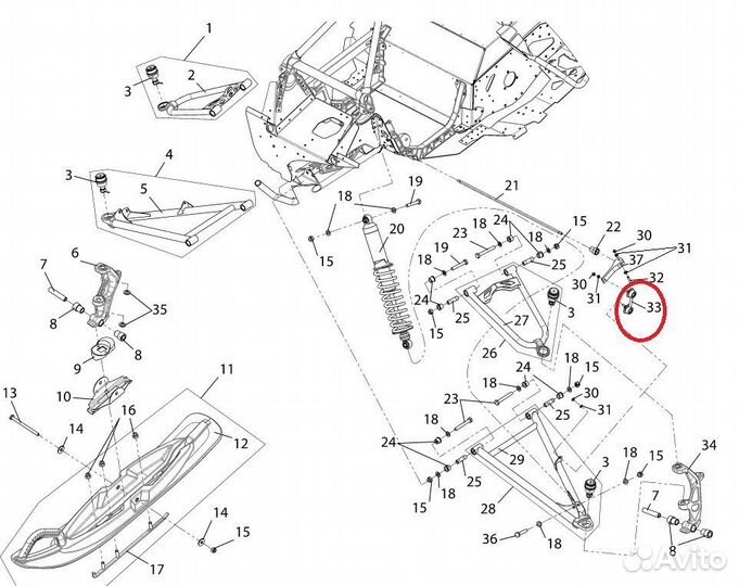 RM Vector стойка стабилизатора