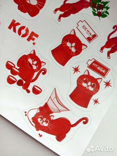 Наклейки кот