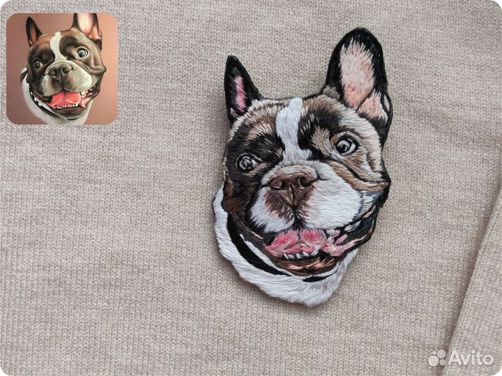 Вышивка портретов по фото ручной работы