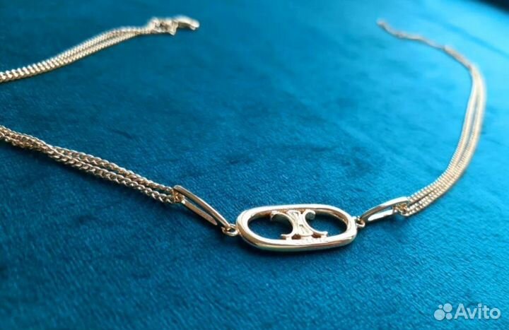 Цепь Колье Celine Triomphe золот