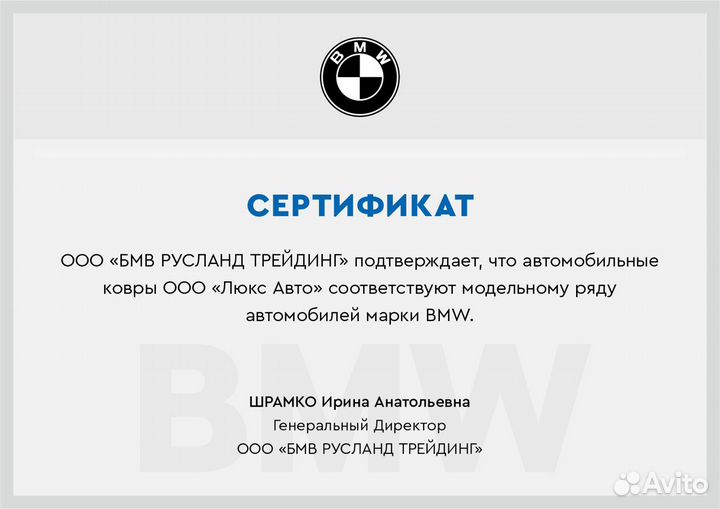 3D Коврики BMW 7 G12 Long Экокожа Салон Багажник
