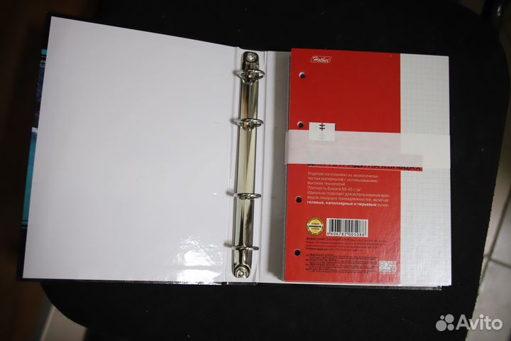 Тетради на кольцах и сменные блоки hatber