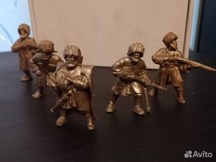 Пластмассовые солдатики - Казаки, отряд из 5 шт