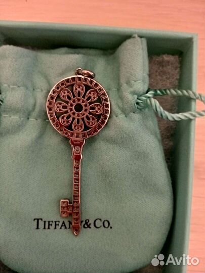 Серебряная подвеска ключ от Tiffany&Co