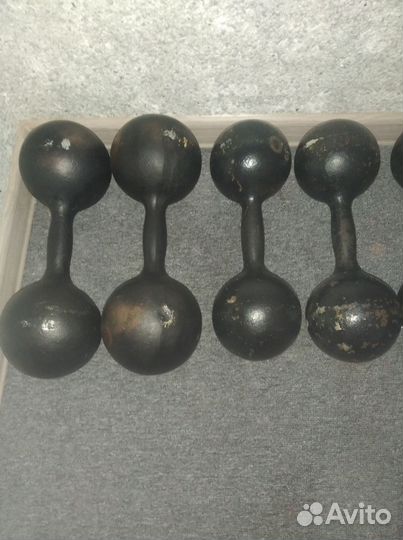 Гантели (Бульдоги) от 5 до 16 кг пары. Гиря 32кг