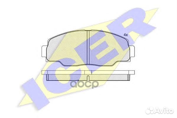 Колодки торм.дисковые 141008 Icer