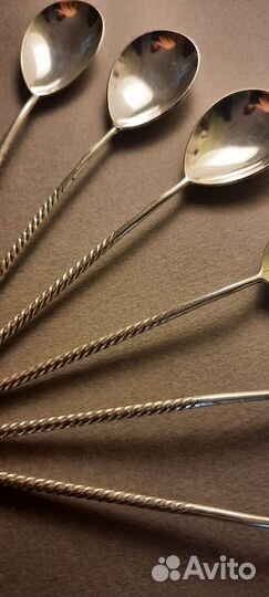 Ложки чайные мельхиор 6 шт СССР