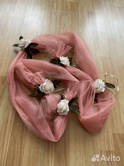 Свадебные украшения на машину