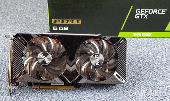 Видеокарта Palit geforce gtx 1660 super gamingpro