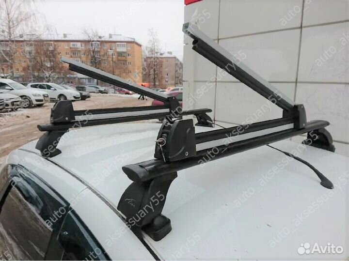 Крепление для лыж и сноубордов на крышу автомобиля