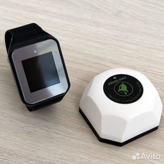 Беспроводная система/кнопка вызова официанта часы