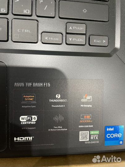 Игровой ноутбук asus tuf gaming fx 516 PM HN 090