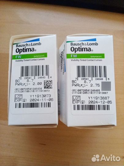 Контактные линзы Bausch&Lomb Optima