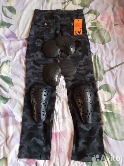 Мотоциклетные штаны с накладками подростковые