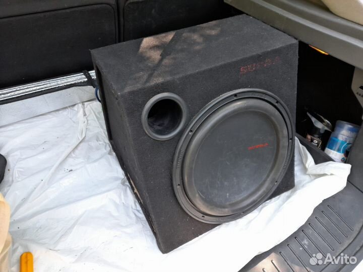 Сабвуфер автомобильный + усилитель supra