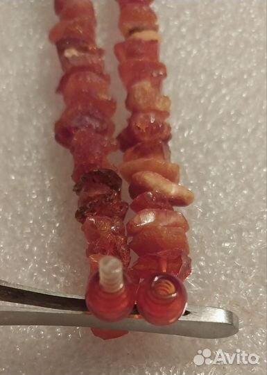 Натуральные янтарные бусы. СССР