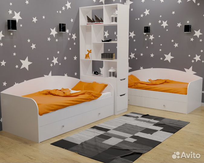 Стеллаж-перегородка для зонирования