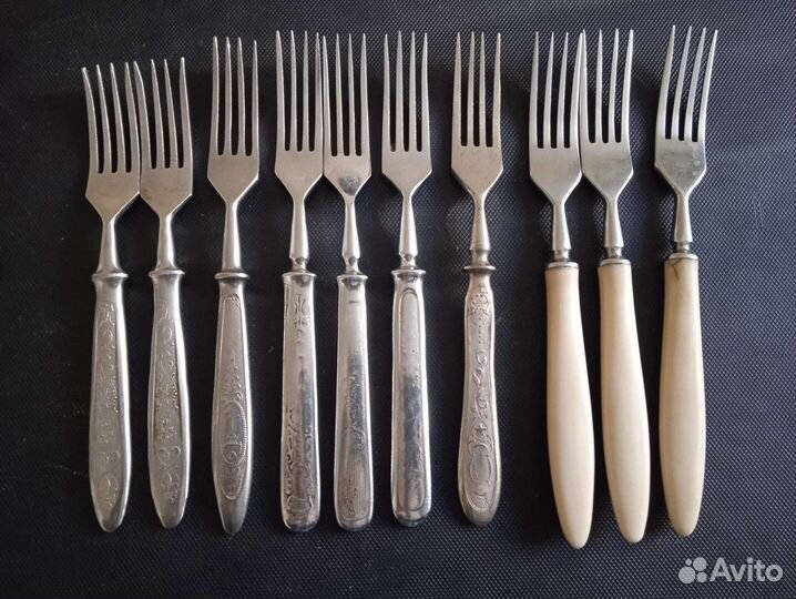 Ложки, вилки, ножи нерж, мельхиор СССР