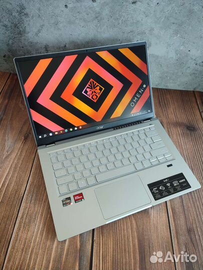 Мощный Acer Swift 4 ядра/8поток ryzen5000s/8GB/SSD