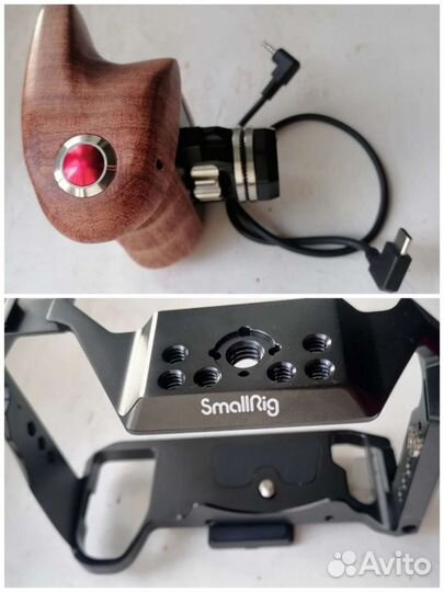 Ручка smallrig с кнопкой + коронка крепления