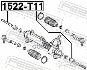 Тяга рулевая chery tiggo T11 2006-2013 febest 1