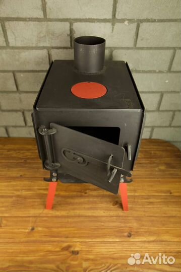 Печка буржуйка, 3мм сталь отопительно варочная