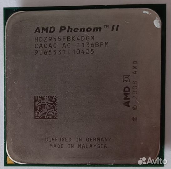 Процессор AMD Phenom II X4 955 Black Edition