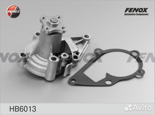 Насос водяной hyundai accent, elantra, kia rio, ce