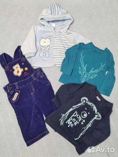 Огромный пакет вещей на мальчика 1-6 месяцев