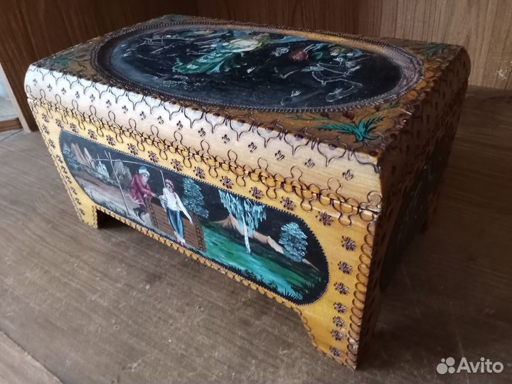 Шкатулка. Тюремная работа. (Требуется ремонт)