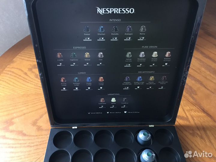 Коробка для капсул кофе Nespresso,деревянная