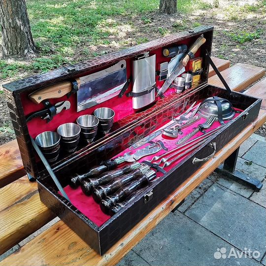 Набор шампуров кейс футляр шашлыка