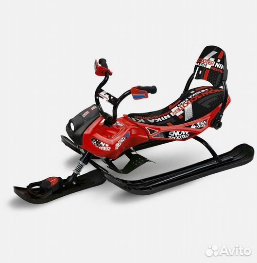 Снегокат с амортизацией, тросом