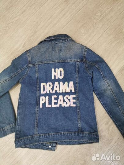 Джинсовая куртка для девочки 146