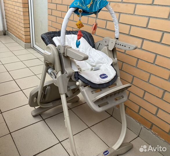 Стул для кормления Chicco Polly magic кресло