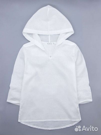 Туника пляжная хлопок и муслин