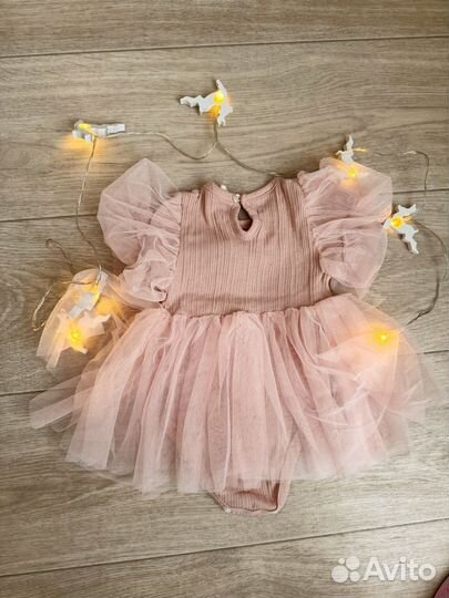 Праздничное платье боди для девочки