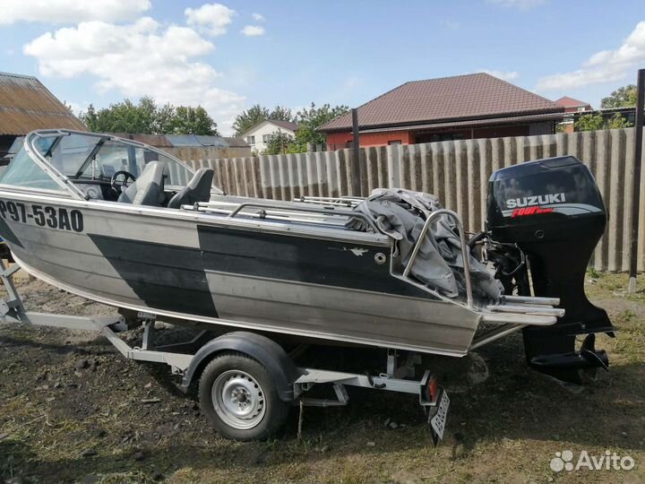 Катер Quintrex 475+suzuki df70+прицеп