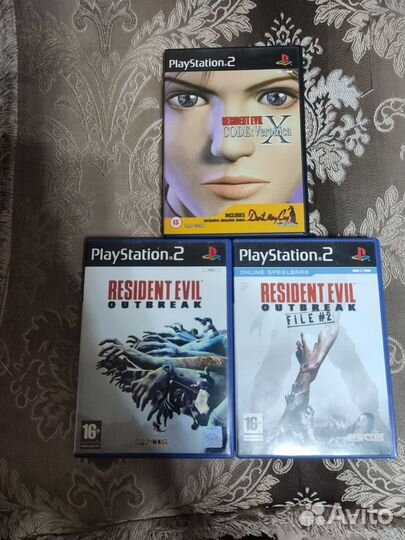 3 игры Resident evil на Ps-2